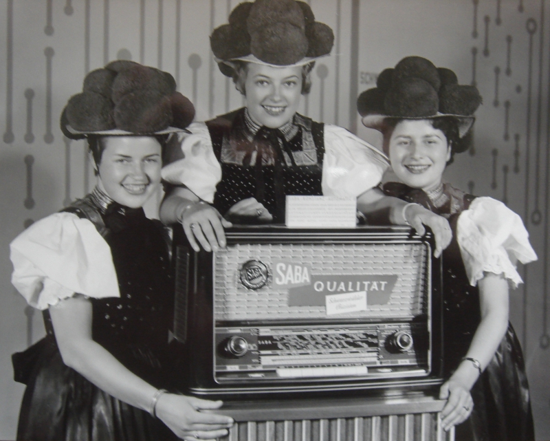 Saba-Radio, Werbefoto aus den 50er Jahren, Stadtarchiv Villingen-Schwenningen