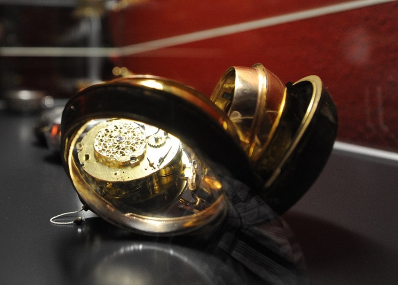 Taschenuhr aus der Hellmut-Kienzle-Sammlung im Heimat- und Uhrenmuseum in Schwenningen (Foto: Michael Kienzler)
