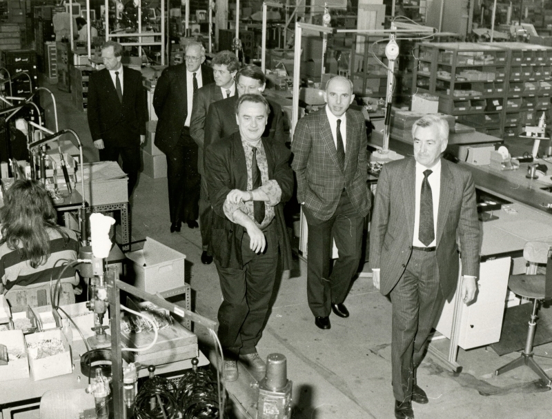 Antrittsbesuch von Digital bei Mannesmann-Kienzle in Villingen 1990